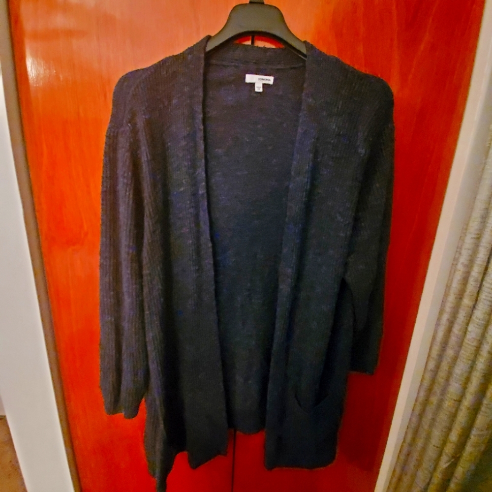Womens blue cardigan sweater 2x
